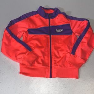 Nike Toddler Girl Pink Purple Full Zip Athletic Sporty Jacket Size 3t